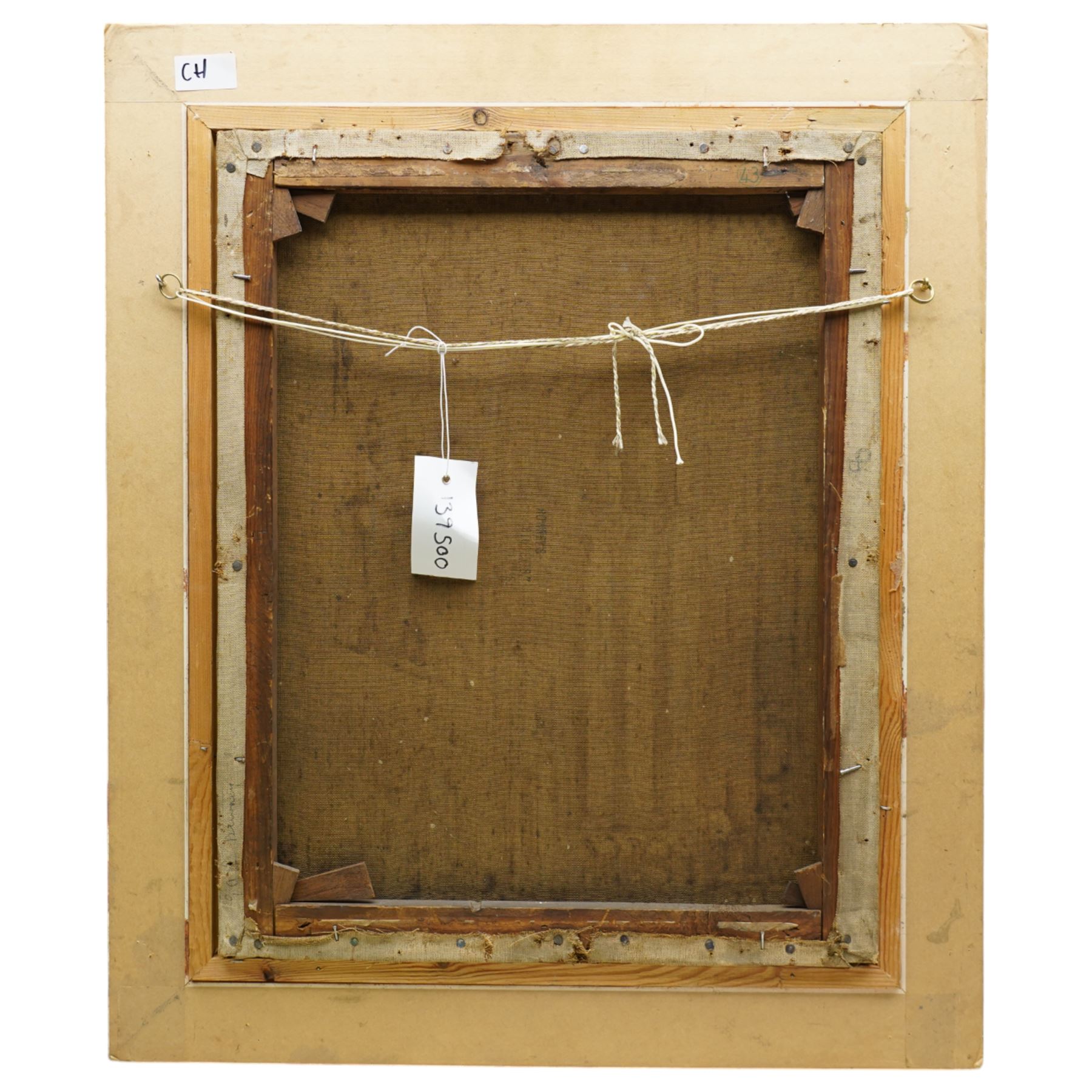 Ernest Alfred Sallis Benney (British 1894-1966): Interior of York Minster looking towards the Seven Sisters Window, oil on canvas signed and dated 1916, 49cm x 39cm 