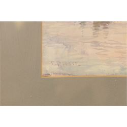 Frank Rousse (British fl.1897-1917): Whitby Outer Harbour, pair watercolours signed 36cm x 54cm (2)