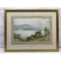 Harold Sutton Palmer (British 1854-1933): 'Windemere - A Day of Showers and Mist', watercolour signed 34cm x 52cm
Provenance: purchased by the vendor from Sotheby's London 12th November 1992, Lot 202