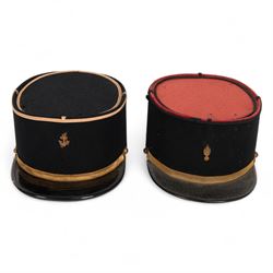 WWII French Colonial Marine Officer's kepi, circa 1939-1945, together with Infanterie de Ligne kepi