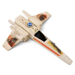 Collection of Kenner/Palitoy Star Wars vehicles, including Tie Interceptor, Battle Damaged X-Wing, Snow Speeder, Darth Vader's Tie Fighter, Tie Fighter, Rebel Transport and Slave I 