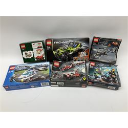 Lego - constructed Technics jeep with box no.8437 containing various sections; Technics sets  nos.42027 and 42020; Ninjago set no.2506; and twelve other boxed Lego items - nos. 7145, 31314NA, 3844, 75879, 7741, 70160, 5763, 31001, 4918, 40206, 6200 etc