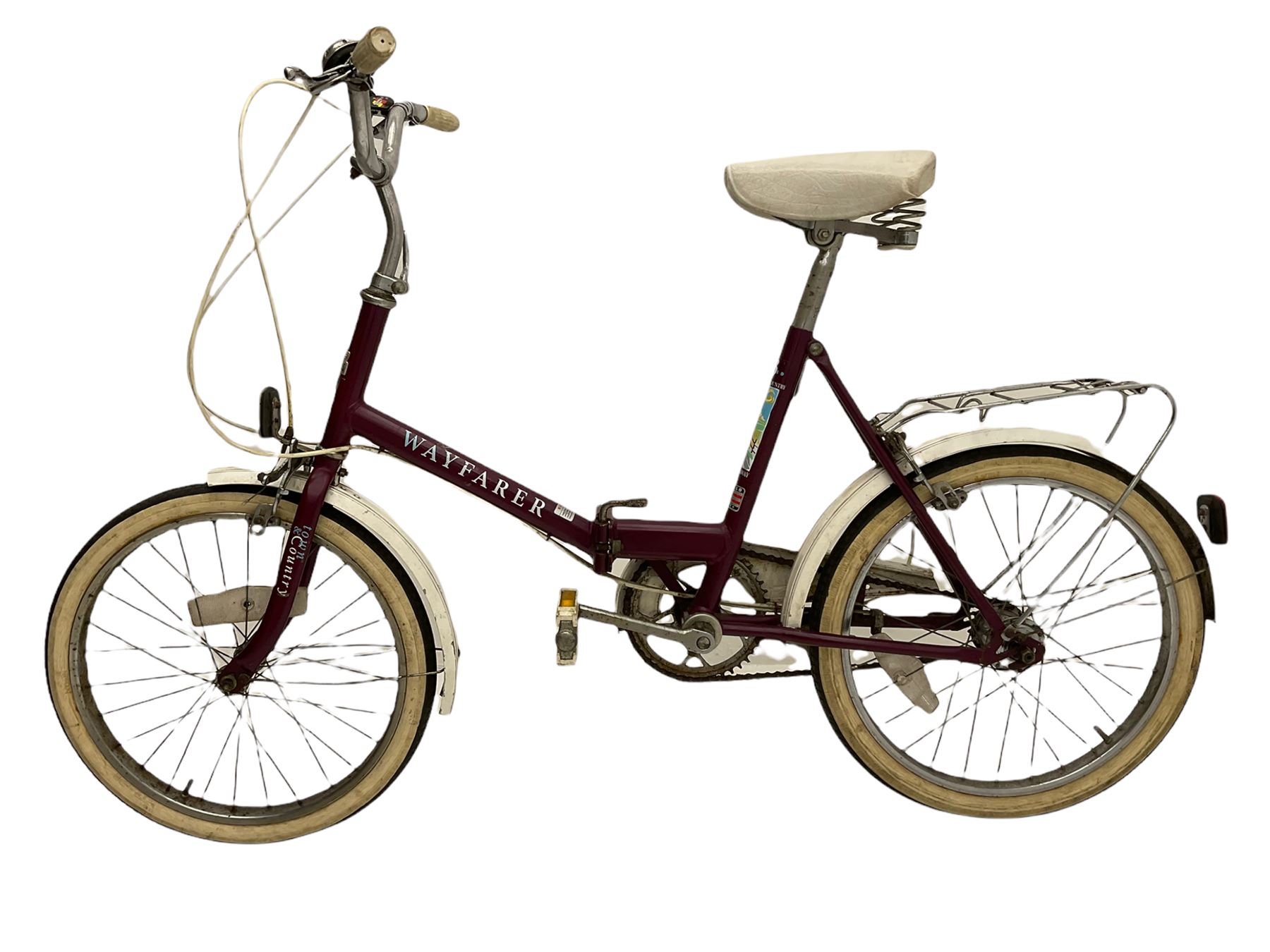 raleigh shopper style small wheel folding bicycle and boys mountain type bicycle - THIS LOT IS TO BE COLLECTED BY APPOINTMENT FROM DUGGLEBY STORAGE, GREAT HILL, EASTFIELD, SCARBOROUGH, YO11 3TX