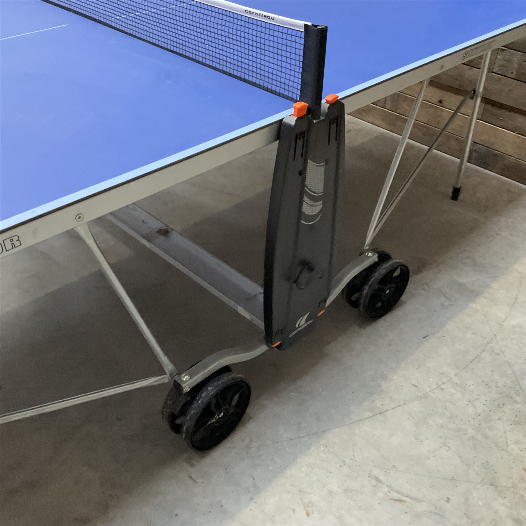 Cornilleau 100S crossover table tennis table, folding with cover