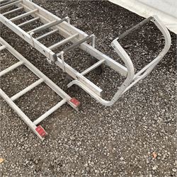 Aluminium roofing ladder - THIS LOT IS TO BE COLLECTED BY APPOINTMENT FROM DUGGLEBY STORAGE, GREAT HILL, EASTFIELD, SCARBOROUGH, YO11 3TX