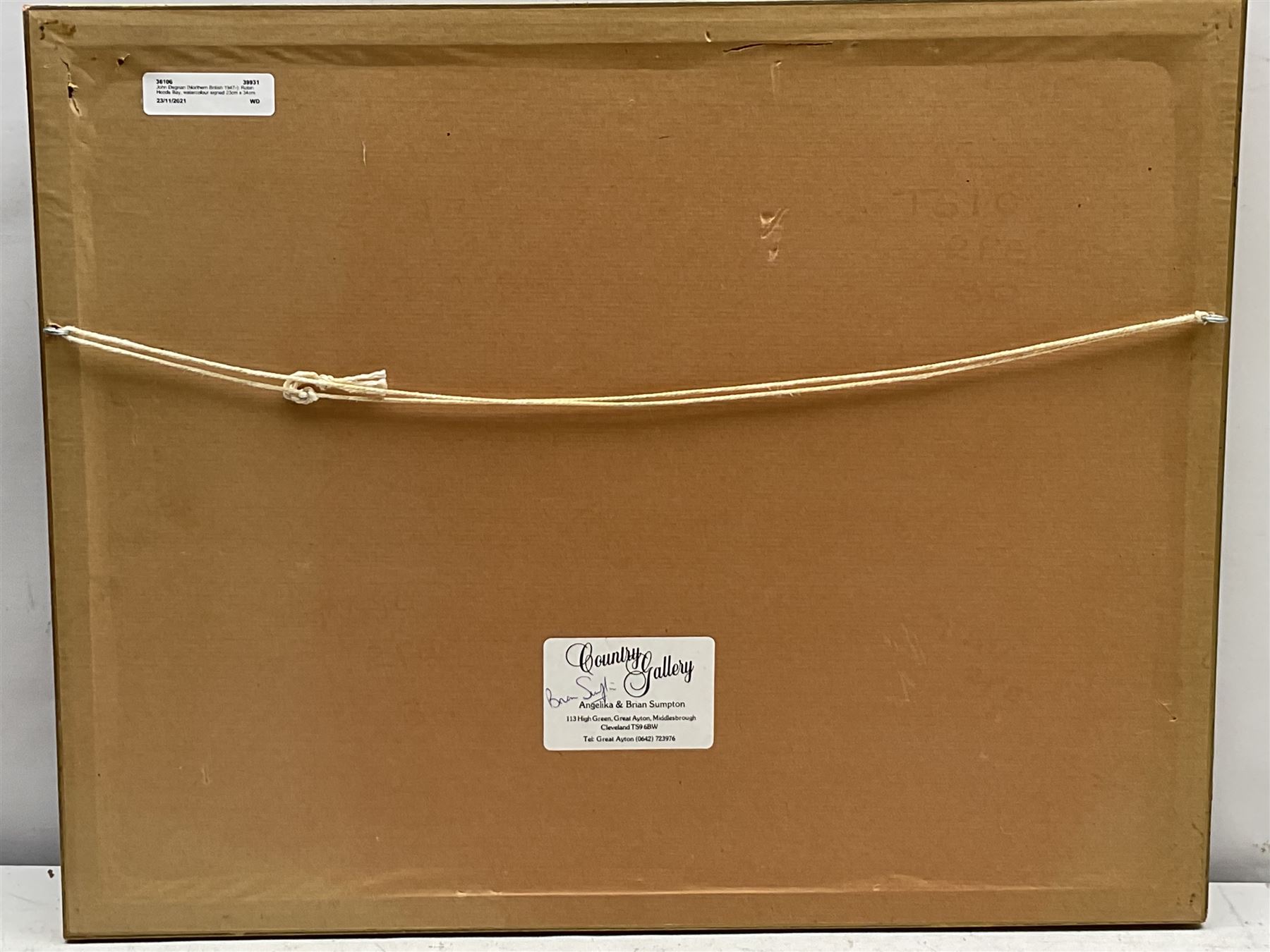 John Degnan (Northern British 1947-): Robin Hoods Bay, watercolour signed 23cm x 34cm 