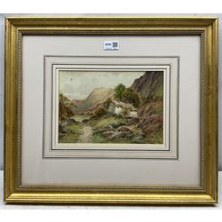 Harry James Sticks (British 1867-1938): ‘A Cumbrian Homestead’, watercolour signed 19cm x 27cm