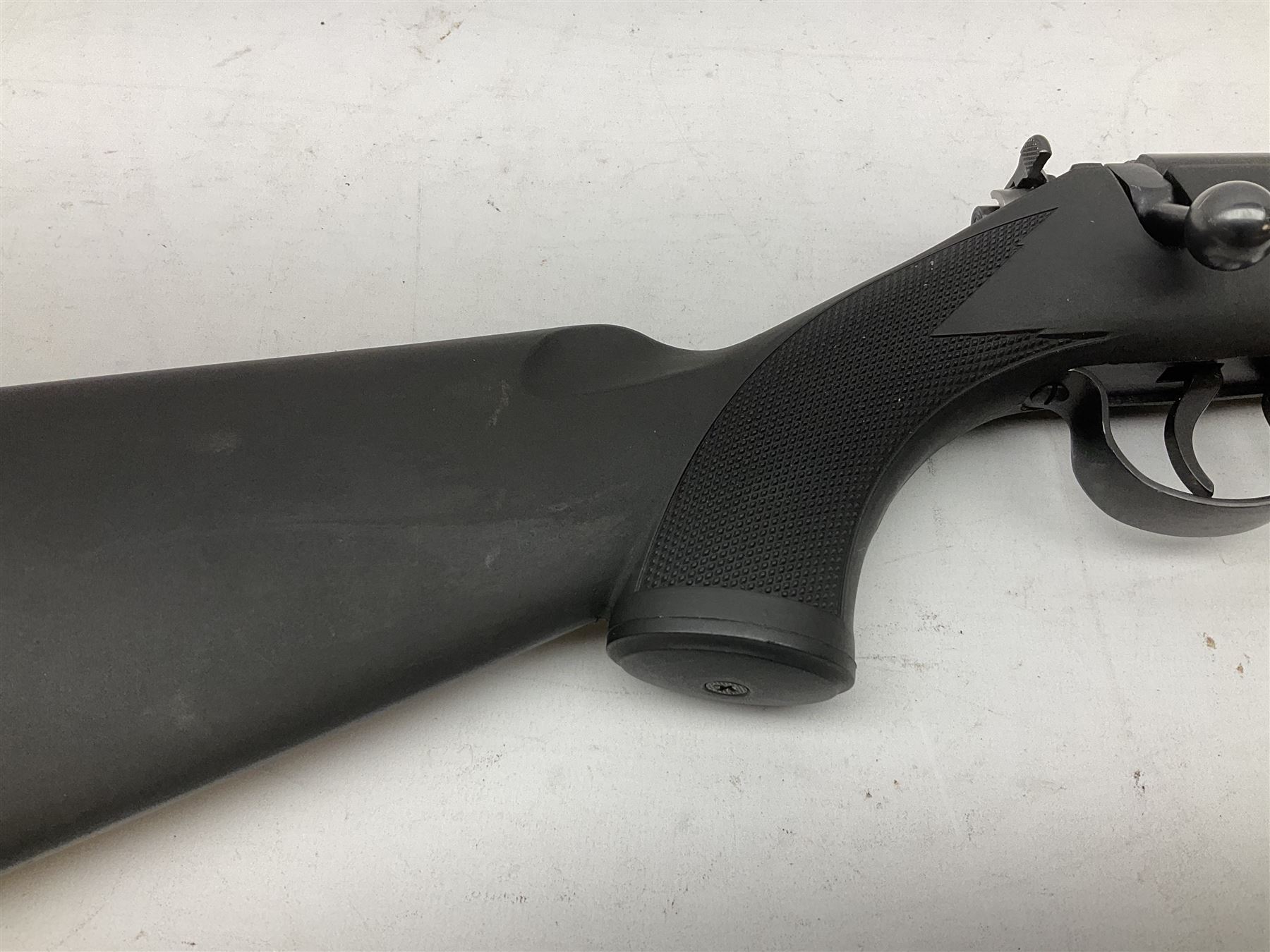 Puma Rifles Hunter bolt-action .22 Long Rifle the 36cm shortened barrel threaded for sound moderator, plastic synthetic stock, serial no.1050840 L83.5cm FIREARMS CERTIFICATE REQUIRED OR RFD