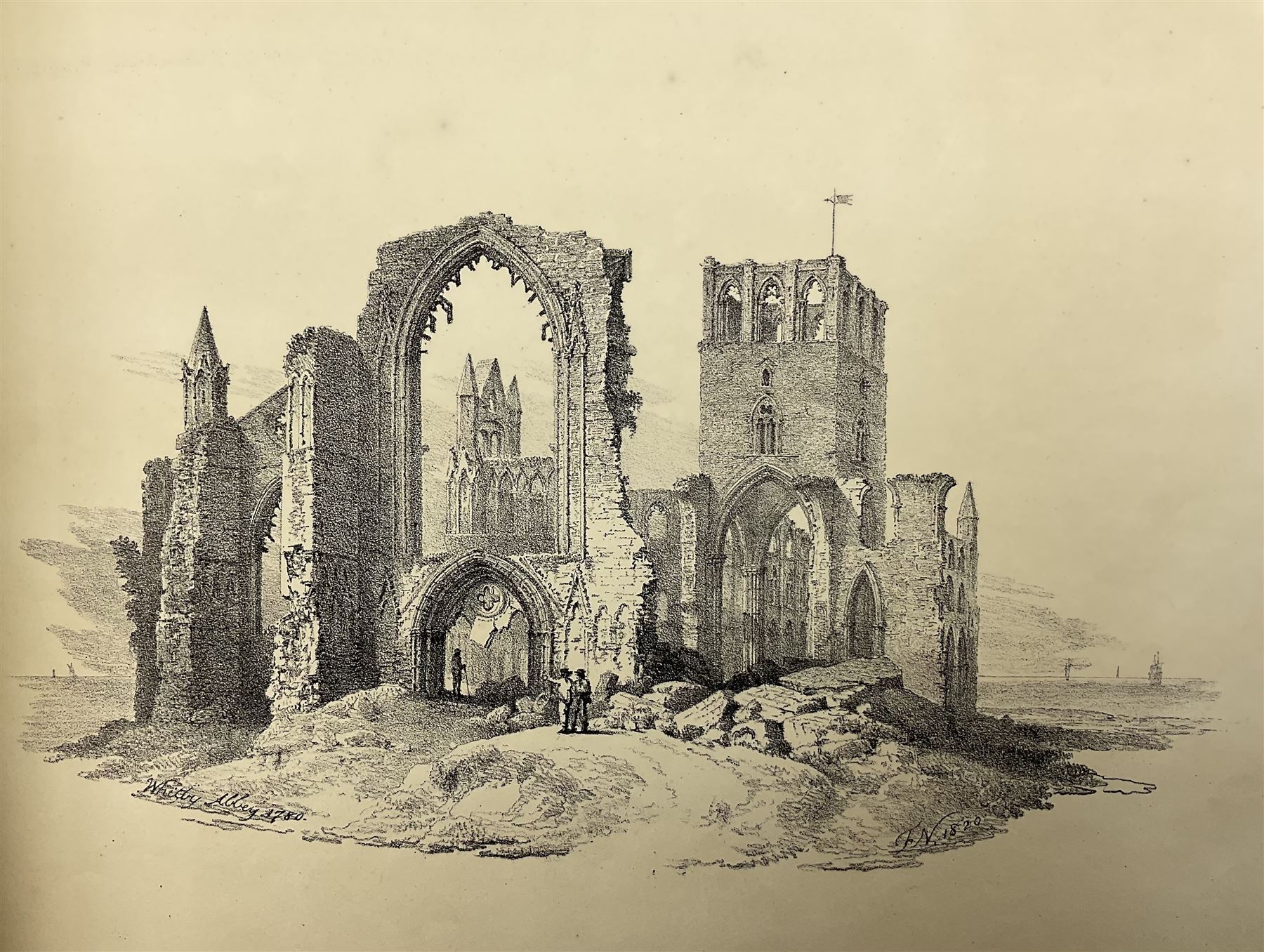 Francis Nicholson (British 1753-1844): 'Lithographic Impressions of Sketches from Nature',  original folio pub. 1820, in Solander box 