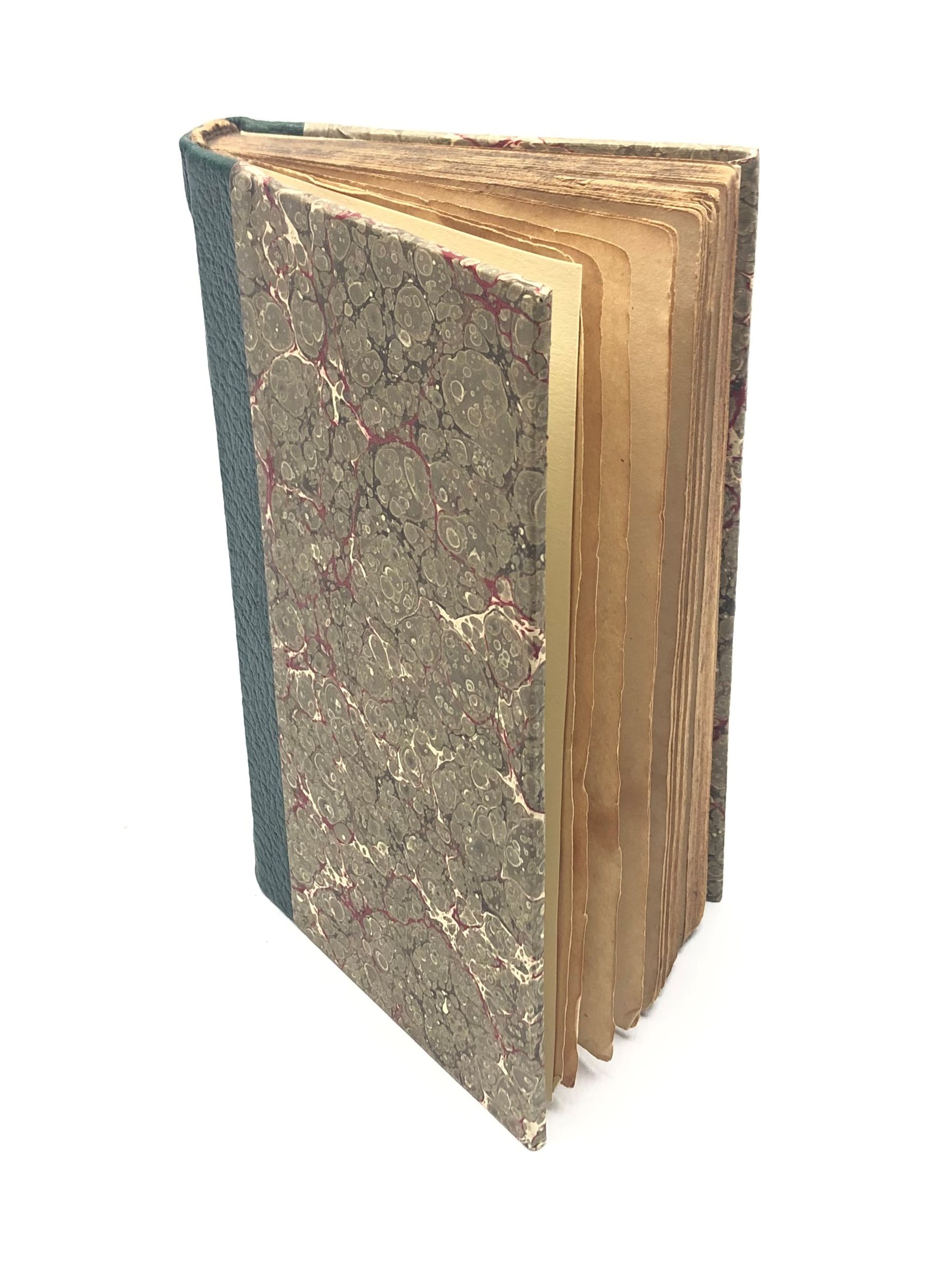  Gay J: The Fables of Mr John Gay, Complete in Two Parts, with Cuts by T Bewick of Newcastle, 1811 T Wilson Ousegate York, rebound with leather spine, marbled paper covered boards and new end papers, 1vol  