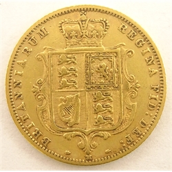  Queen Victoria 1882 gold half sovereign, Melbourne mint   