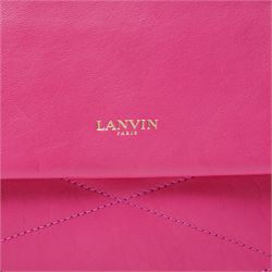 Lanvin - ‘Sugar’ Mini Bag, introduced circa 2014 under Alber Elbaz, in fuchsia quilted lambskin, with gold-tone chain and leather shoulder strap and hardware, unused with original dust bag
