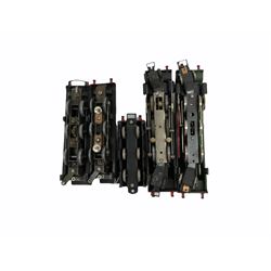 Graham Farish '00' gauge - four locomotives comprising GWR Class 81xx 2-6-2 Prairie Tank in BR black, cast No.8103; GWR Class 81xx 2-6-2 Prairie Tank in GWR green, cast No.8103; both in original boxes; Southern Class Q 0-6-0 with tender, cab sides cast with FORMO, in BR black; and another 0-6-0 with personalised gilt No.564; both unboxed (4)