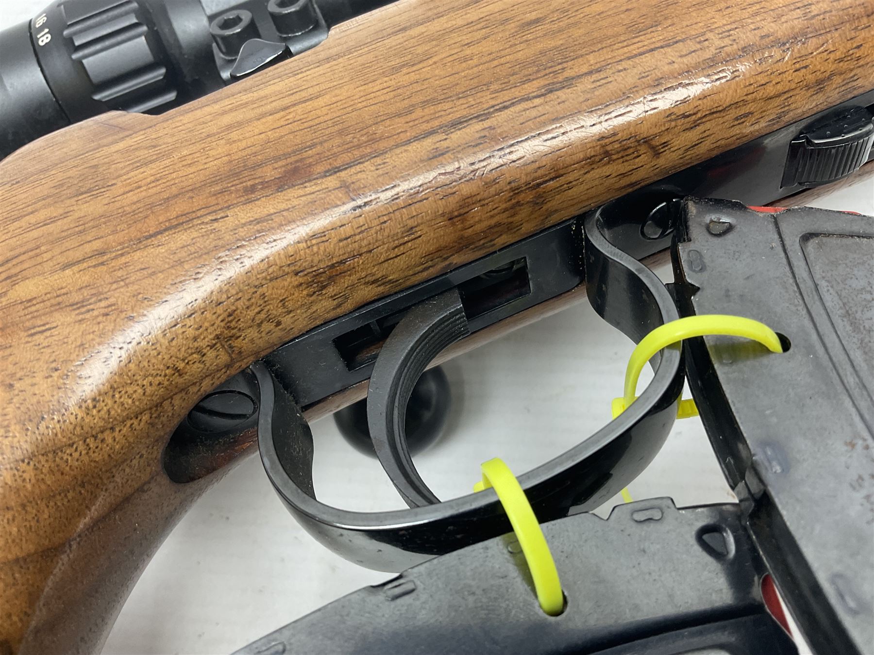 SECTION 1 FIREARMS CERTIFICATE REQUIRED - LEFT HANDED J.G. Anschutz .22 long round bolt action rifle, the 36cm (14