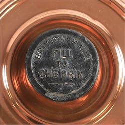 Copper coal bucket, together with two foot warmers, two trays and copper bed pan 