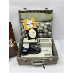 Husqvarna combina II sewing machine in case, with instruction manual and sewing box