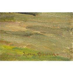 Owen Bowen (Staithes Group 1873-1967): Country Manor, oil on board signed 30cm x 41cm