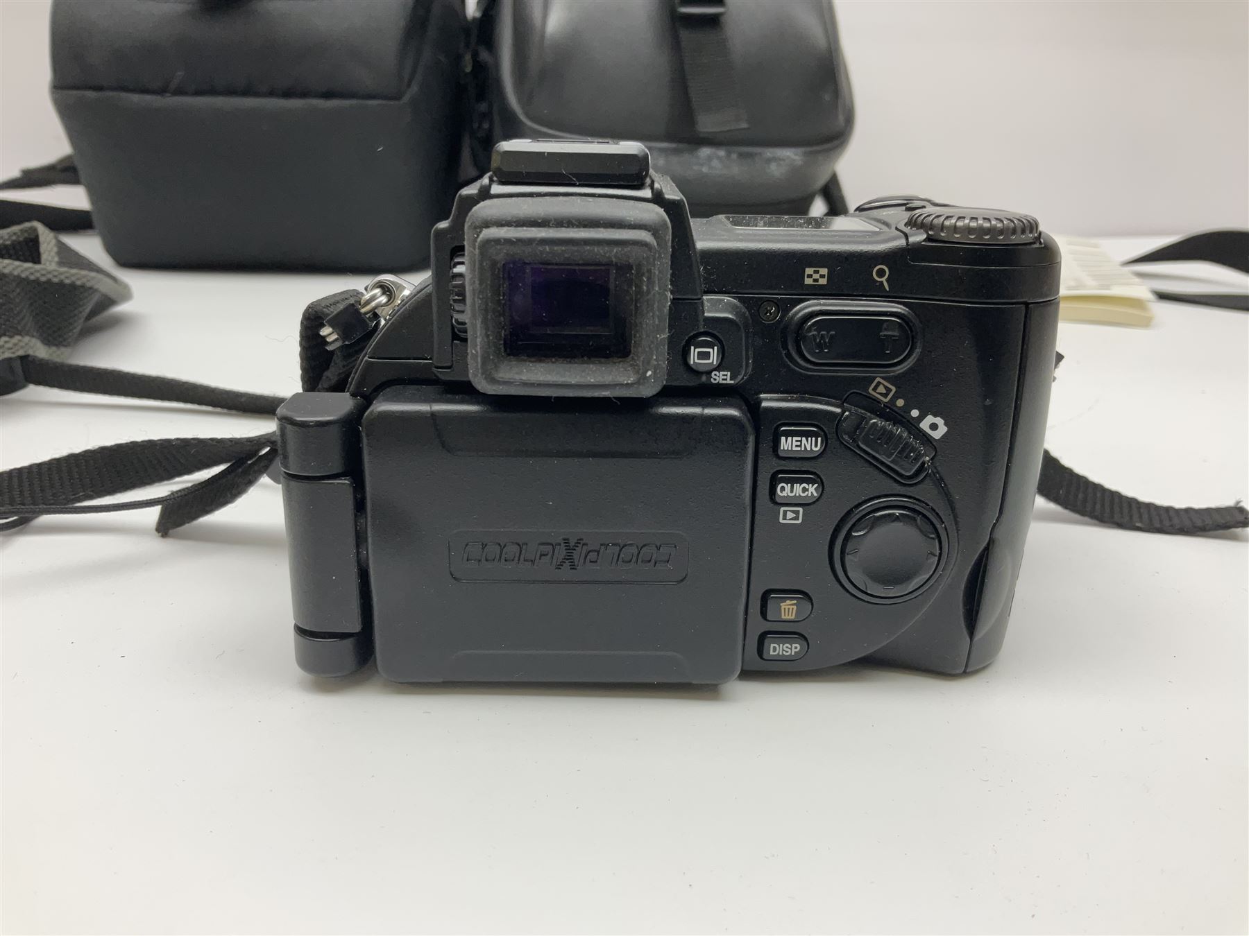 Nikon Coolpix 8700 camera body, serial no 3220838, with Zoom Nikkor Ed 8.9-71.2mm 1:2.8-4.2 lens, together with Canon digital video camcorder and other digital cameras and camera equipment