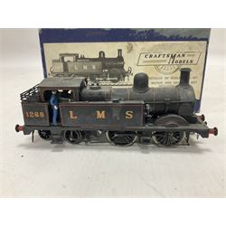 ‘00’ gauge - three kit built steam locomotives comprising GER Class S69/B12 4-6-0 no.1510 finished in GER blue, with McGowan Models box; Aspinall Class 1008 2-4-2T no.50887 finished in BR black, with McGowan Models box; MR/LMS Class 1P 0-4-4T no.1268 finished in LMS black with Craftsman Models box (3) 