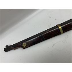 Japanese matchlock musket approximately .45 cal., Edo period (1603-1868), the 66cm(26