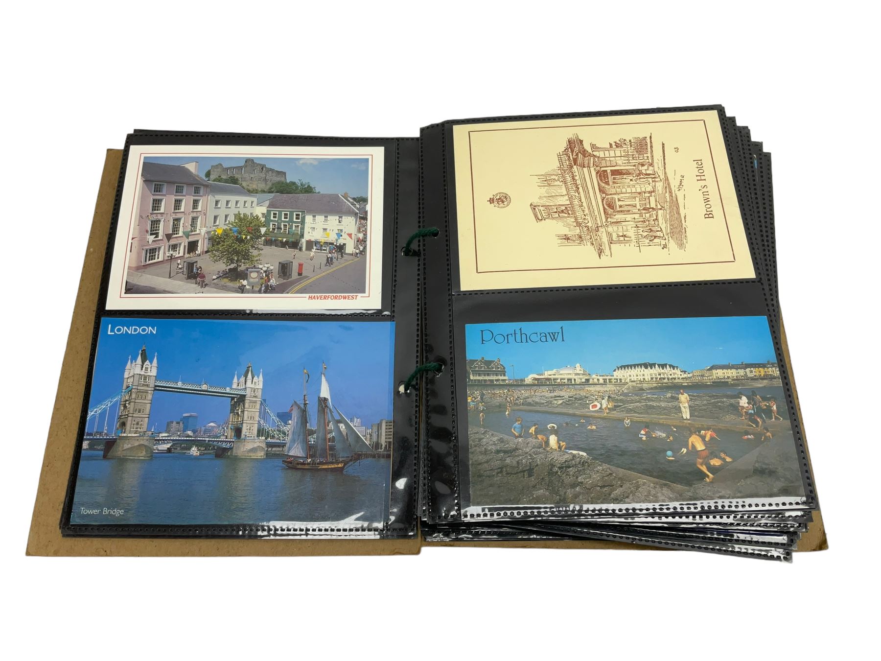 Album of Victorian and later Postcards, including WWII silk embroidered postcards, various ships, cartoons etc 