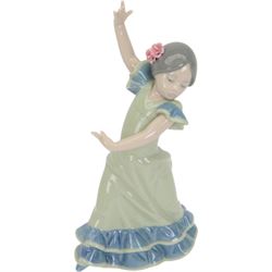 Three Lladro figures, comprising Visit With Granny no 5305, Lolita no 5192 and Classic Dance 4847