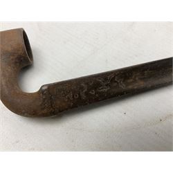 Five 19th century bayonets in relic condition without scabbards comprising British Pattern 1876 socket bayonet with Indian markings; French Model 1874 epee bayonet; and three French Model 1866 sabre bayonets (5)