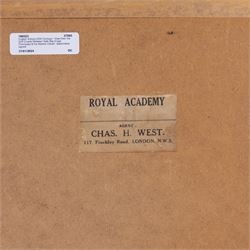 English School (20th Century): 'View Over the Golf Course Between Kalk Bay (Cape Peninsula) & the Atlantic Ocean', watercolour signed with initials MPW, titled on Frost & Reed label and with Royal Academy label verso, 42cm x 60cm  