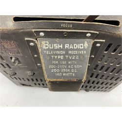 Bush Type TV22 Bakelite TV produced by Bush Radio, London, UK ca. 1950s, H40cm