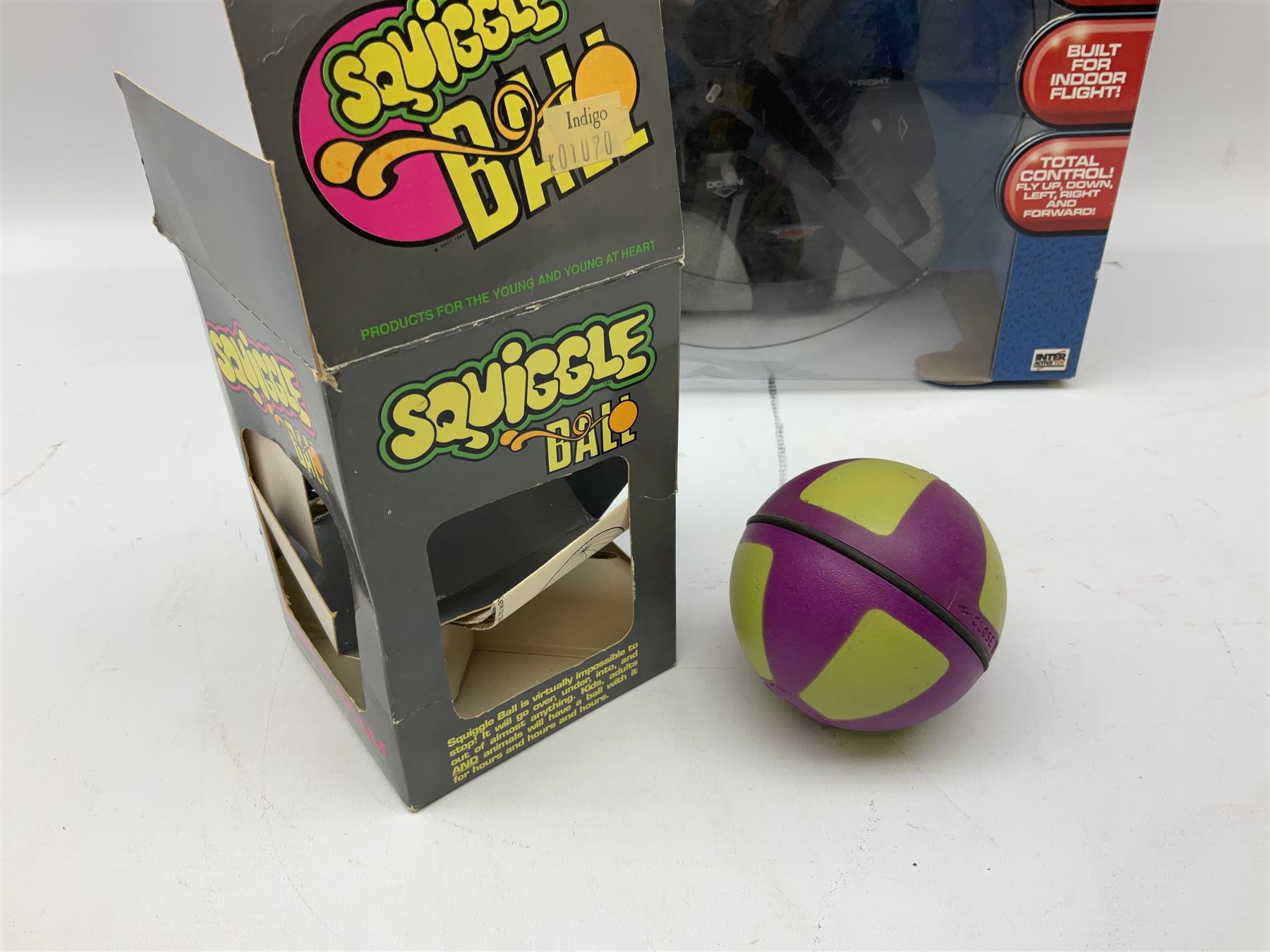 Blade Runners Series Extreme Indoor Rescue Helicopter; boxed with radio control; quantity of Lehmann Gnomy plastic model railway items; and other toys and figures etc