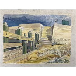 Frederick George Austin (British 1902-1990): 'East Wittering - Sussex', watercolour signed titled and dated 1954, 28cm x 38cm (unframed)
Provenance: direct from the granddaughter of the artist