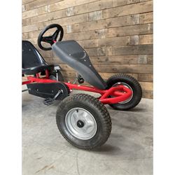 Tectake Kart two-seater red-go kart with brake