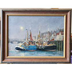 Jack Rigg (British 1927-): 'Whitby', oil on canvas signed, titled dated 2012 and inscribed '1960s-70s sketch' verso 40cm x 55cm