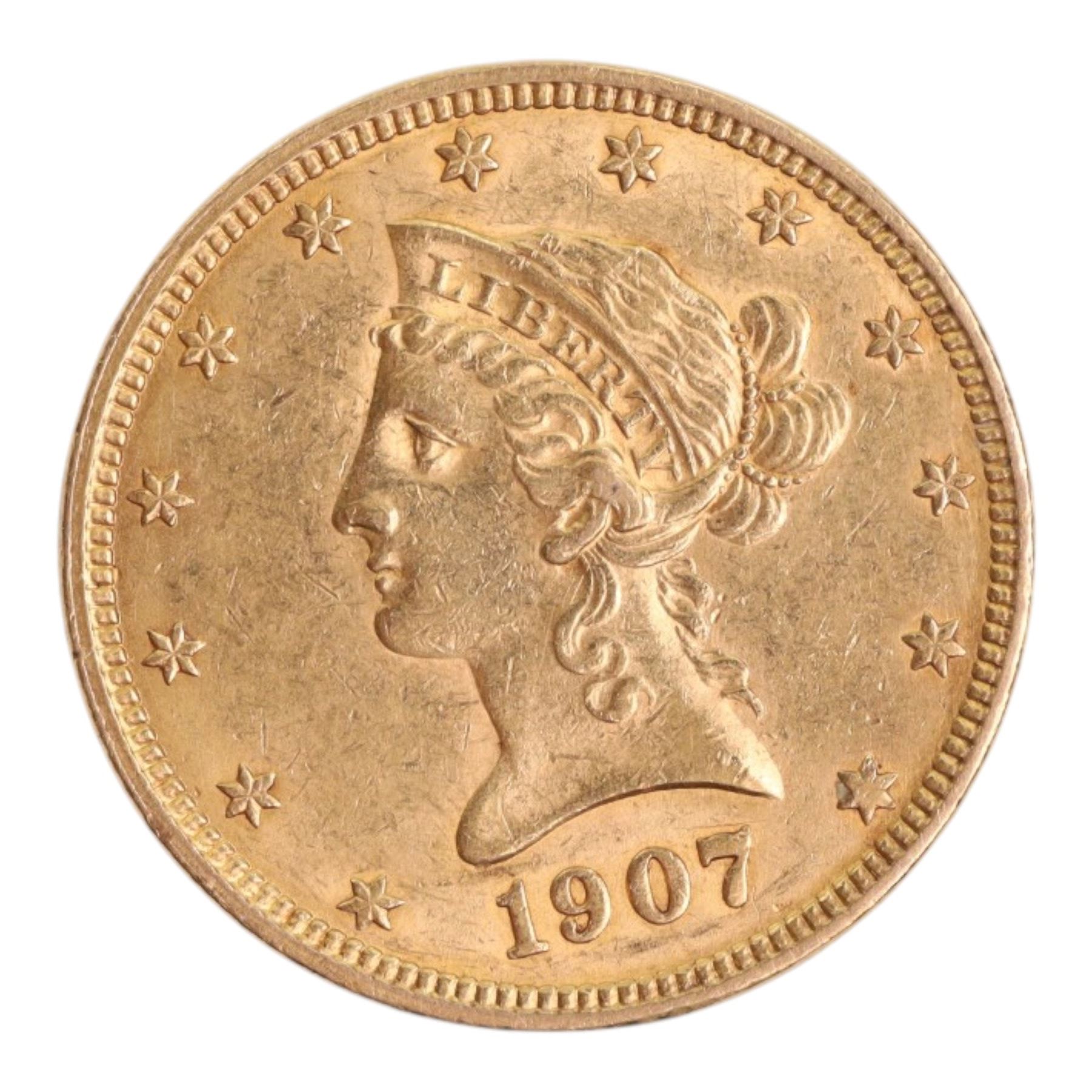 United States of America 1907 'Eagle' gold ten dollar coin