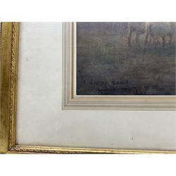 Arthur Winter Shaw (British 1869-1948): 'Folding Time', watercolour signed, titled and inscribed 'Purchased 1932' on the mount 36cm x 53cm