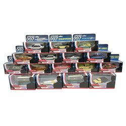 Corgi - The Ultimate Bond Collection - sixteen die-cast model vehicles from Goldfinger, Thunderball, Moonraker, Live and Let Die, A View to a Kill, For Your Eyes Only, Octopussy etc; all in window boxes (16)