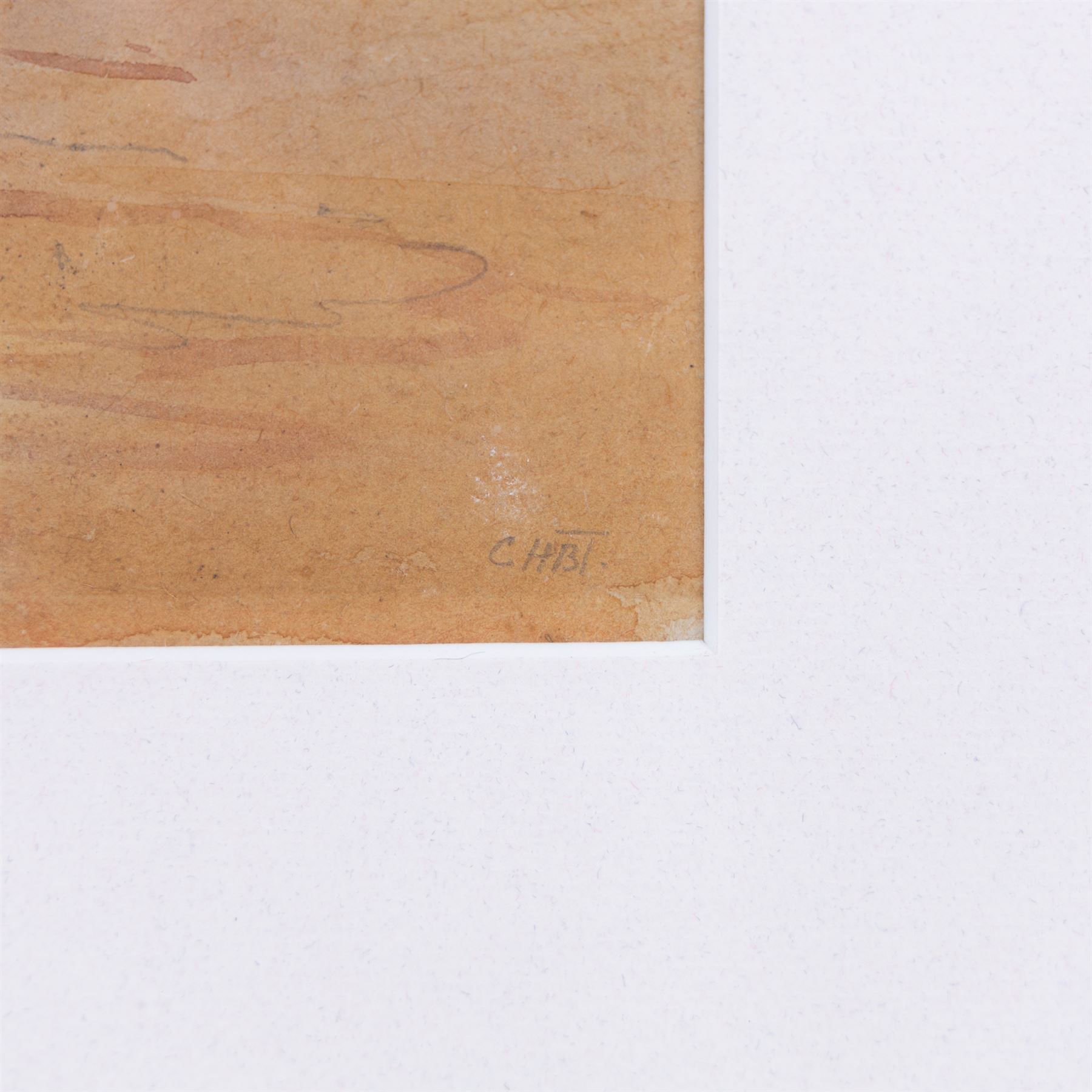 English School (19th/Early 20th Century): Whitby Rooftops, two watercolours by different hands indistinctly signed, 26cm x 41cm and 27cm x 36cm (2)