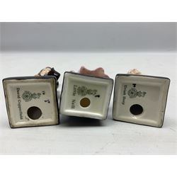 Sixteen Royal Doulton Charles Dickens figures, to include Oliver Twist, Fat Boy, Fagan, Stiggins etc, all with printed marks beneath