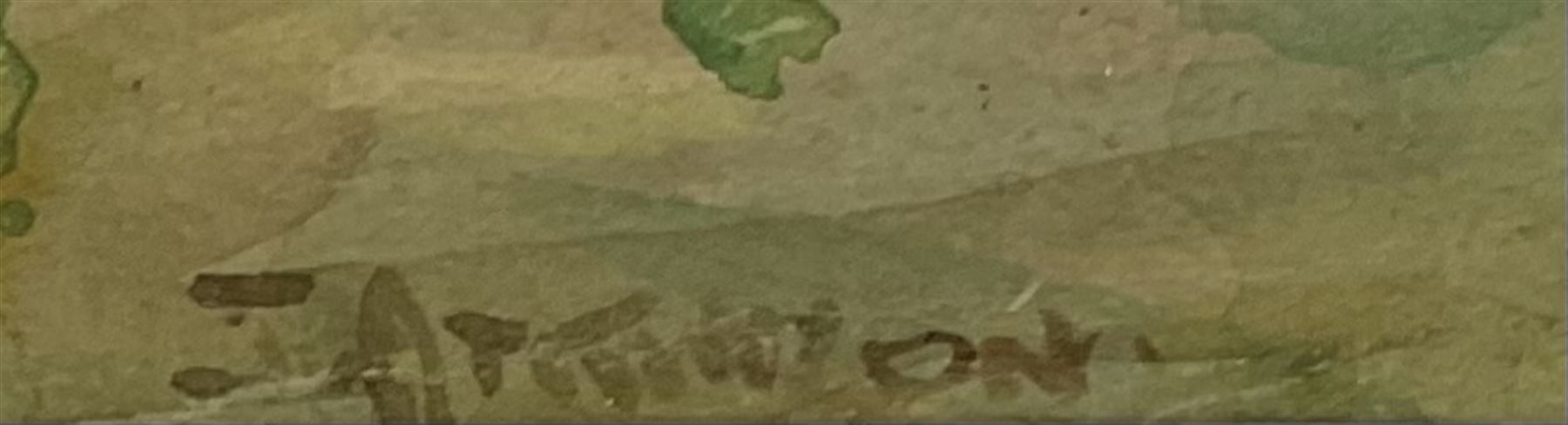 John Atkinson (Staithes Group 1863-1924): 'Loading the Haycart Hinderwell' Nr. Whitby, watercolour signed, titled verso 24cm x 31cm