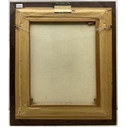 Harold Knight (Staithes Group 1874-1961): Portrait of Mrs Herma Levitt (neé Lang), oil on canvas signed, James Bourlet label verso 60cm x 50cm