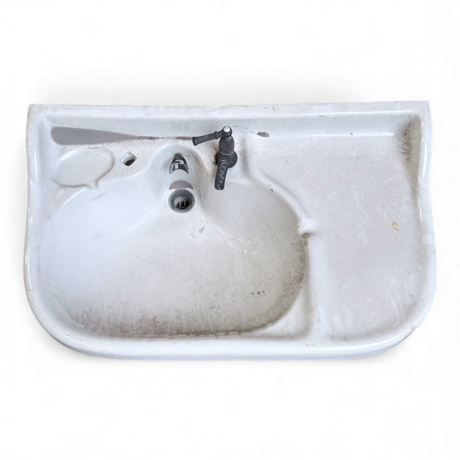 Collection of three sinks - one Belfast Sink plus two handwash sinks with two pedestals