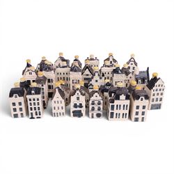Blue Delft's KLM Airlines, Bols decanters, approximately one hundred, shaped as Dutch houses   