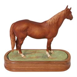 Royal Worcester equestrian figure, Hyperion modelled by Dorris Linder, H26cm