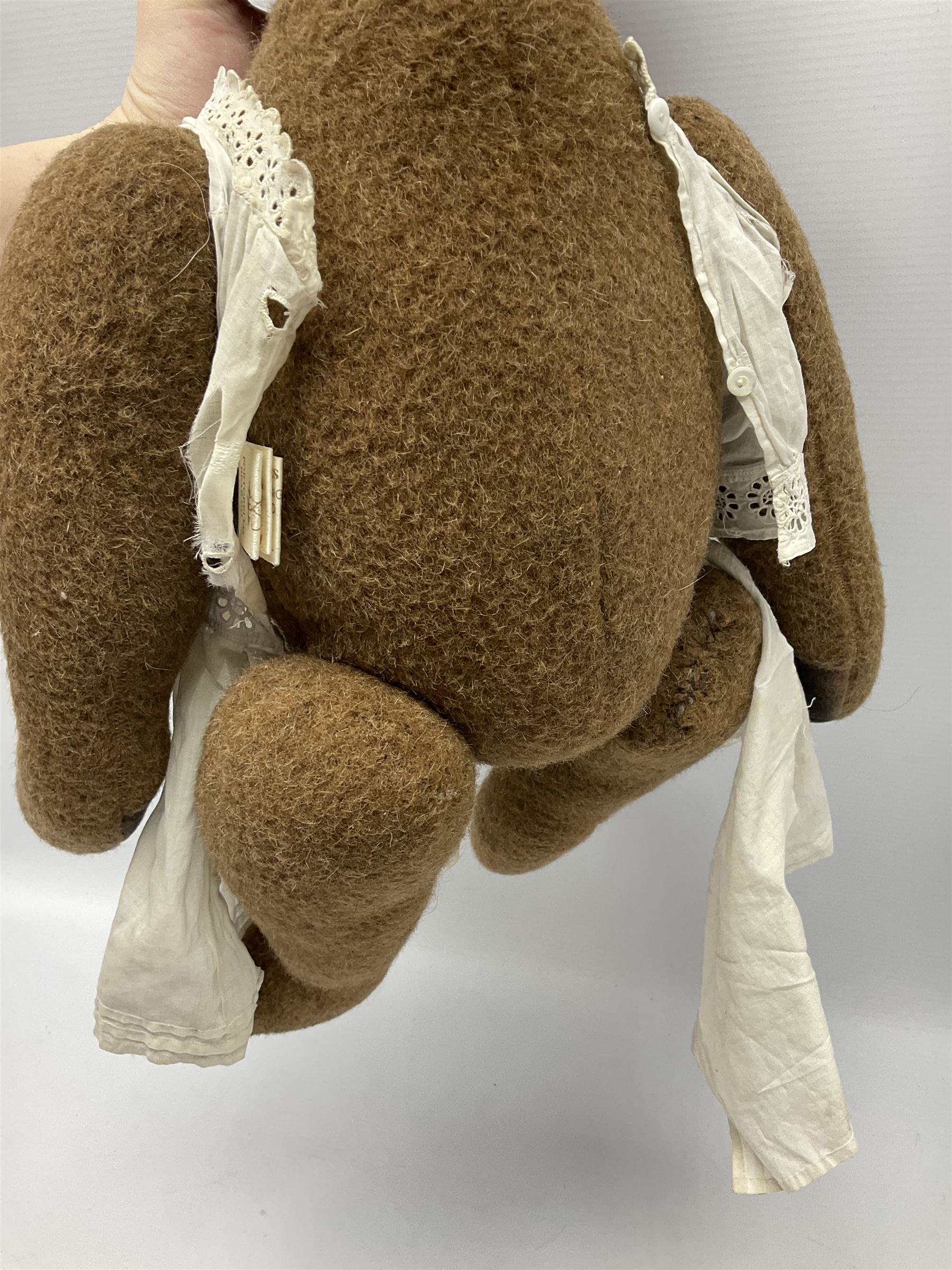 Two Portobello Bear Company limited edition teddy bears - 'Princess Julia' No.1/1, born 2002, with label H51cm; and 'Nanas Teddy' (?) No.1/1 born 2001, with label H41cm (2)