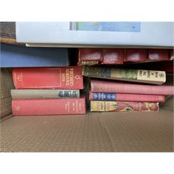 Quantity of books to include The Beatles Anthology hardback, published 2000, leather effect bound The British Empire volumes, The Times Atlas of the World, and other books to include the Bible etc