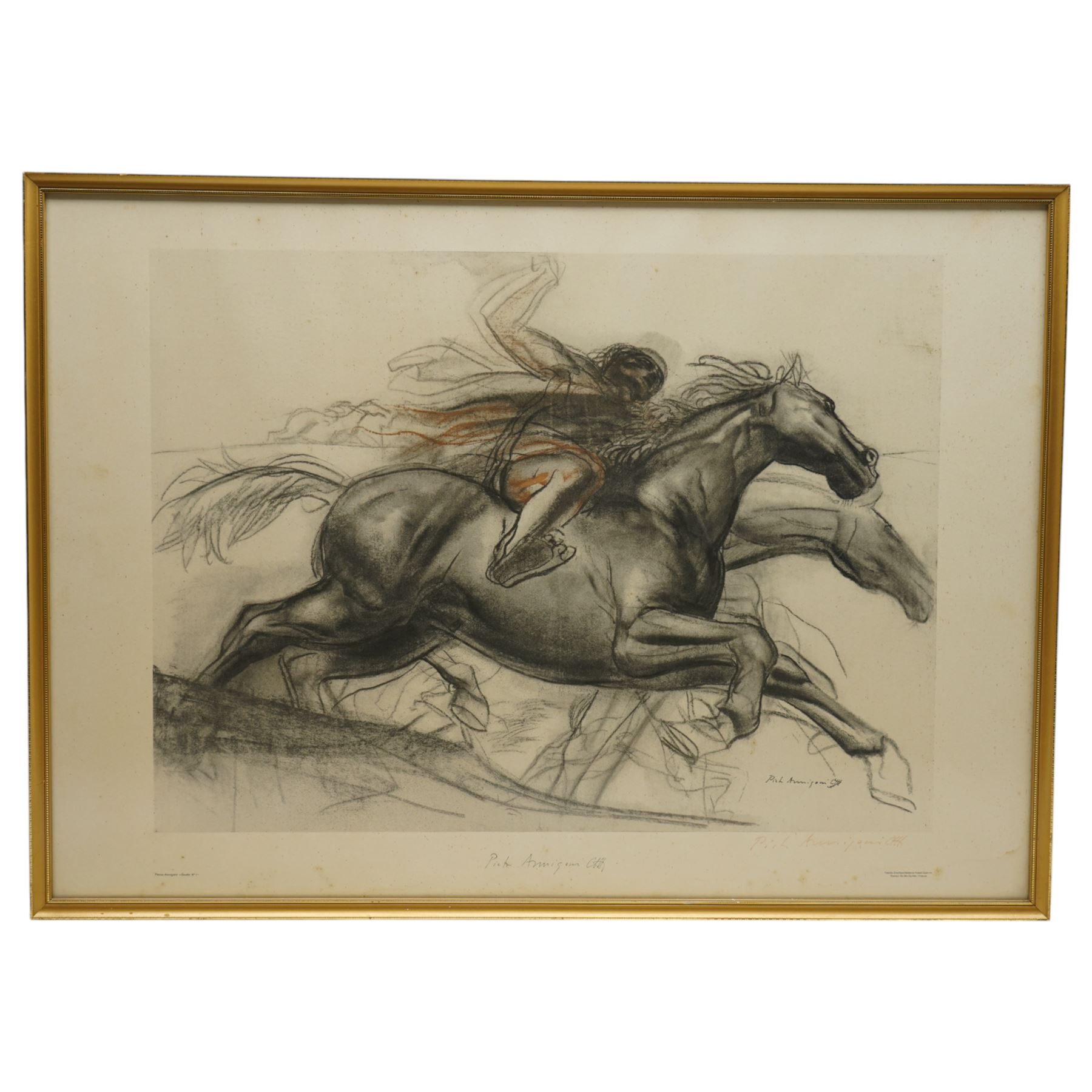 Pietro Annigoni OMRI (Italian 1910-1988): Nude and Portrait Studies, set of eight sanguine and monochrome prints, two numbered editions each signed in pencil or pen max 66cm x 50cm (8)