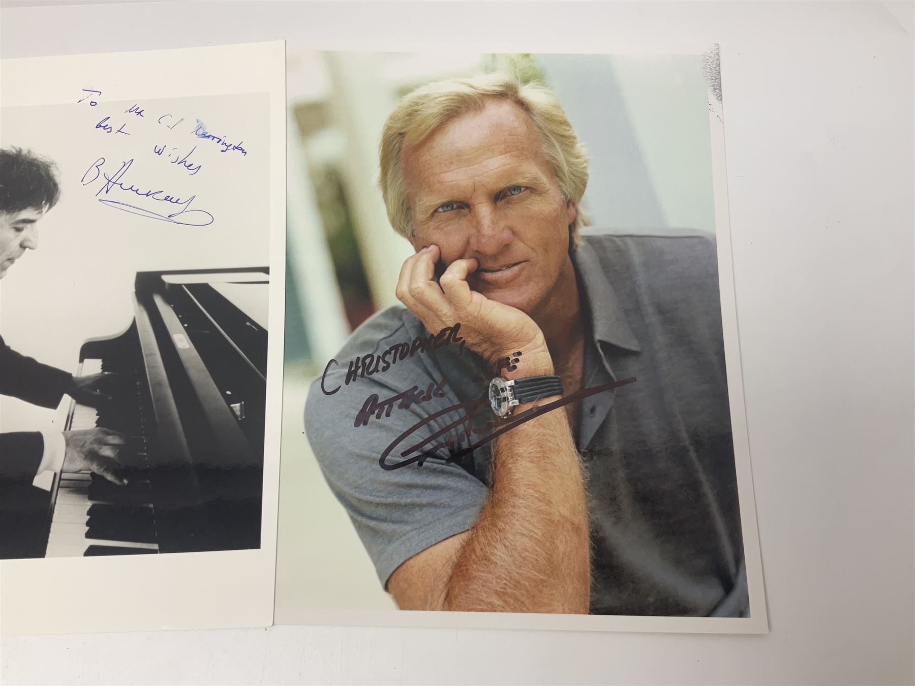 Collection of autographs, to include Mia Farrow, Rowan Atkinson, Tom Kite, Corey Pavin, Craig Stadler, Vladimir Ashkenazy etc 