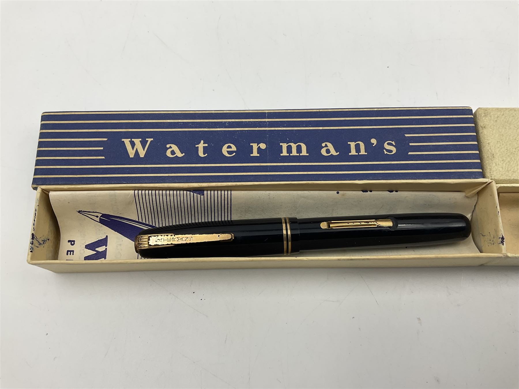 Five Waterman's fountain pens, to include Ideal, 152V, 701 etc, four with 14ct gold nibs