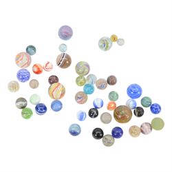 Collection of Victorian and later marbles of various designs 