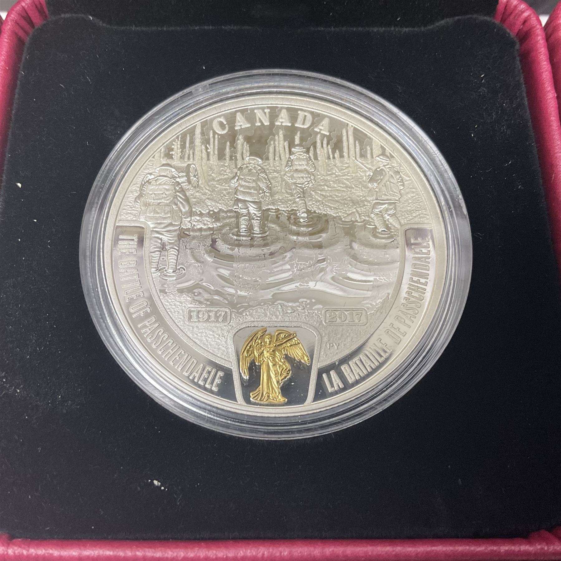 Eleven Royal Canadian Mint fine silver twenty dollar coins, including 2016 'A Royal Tour', 2017 'A Platinum Celebration', 2018 'A Nation's Mettle The Dieppe Raid', 2019 'Give Peace A Chance 50th Anniversary' etc, all cased with certificates